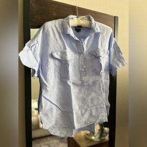 J. Crew Sky Blue Baird McNutt Irish linen shirt, Size 8